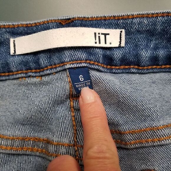 !it AMANDA High Rise Slim Ankle Blue Mom Jeans  - Picture 10 of 10